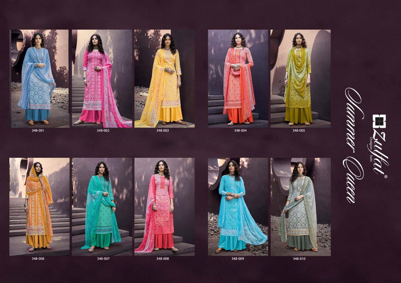 Zulfat Summer Queen Latest Fancy Designer Festive Wear Pure Cotton Digital Printed Dress Material 